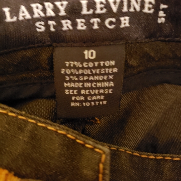 Larry Levine Black denim capri - Picture 5 of 6